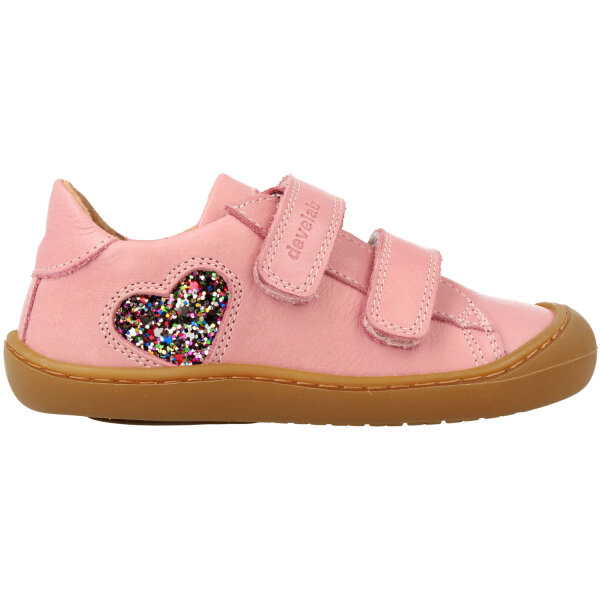 Sneaker Klett Herz pink - 27