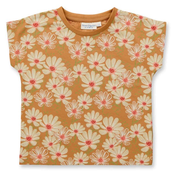 Dora Shirt Flowers Caramel - 116