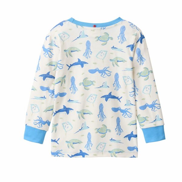 Pyjama Sealife weiß - 98