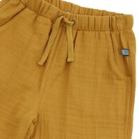 Musselin kurze Hose ochre - 116