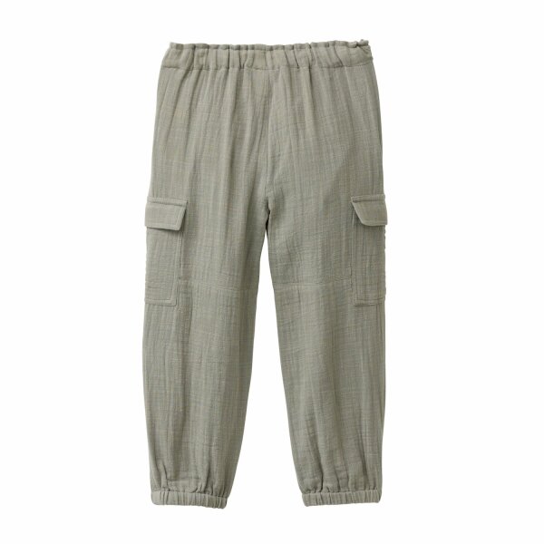Cargohose Slub Musselin khaki - 122