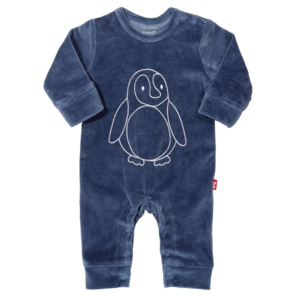 Strampler Nicky Pinguin blau