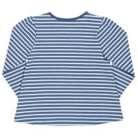 Tunika Pferd Ringel blau-wei&szlig;