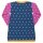 Strick-Kleid Herzchen blau-pink