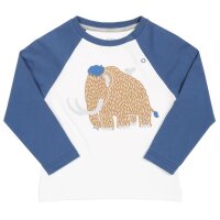 Raglanshirt Mammut wei&szlig;-blau