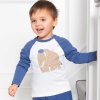 Raglanshirt Mammut wei&szlig;-blau