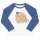 Raglanshirt Mammut weiß-blau