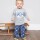 Cord-Wendehose Robben gelb-blau