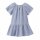 Musselin Kleid taubenblau - 104