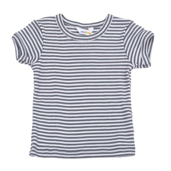 T-Shirt Wolle/Seide Streifen
