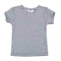 T-Shirt Wolle/Seide Streifen