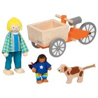 Lastenfahrrad mit Biegepuppen