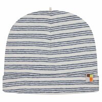 M&uuml;tze Leinen Streifen ultramarine - 110/116