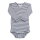 Wickelbody Wolle/Seide Streifen Dark Grey - 56/62