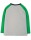 Alfie Raglan-Shirt langarm Yeti grün-grau