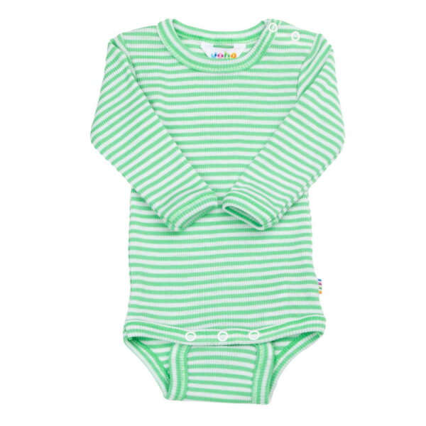 Body langarm Wolle/Seide Green - 86/92