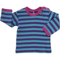 Langarmshirt lila gestreift