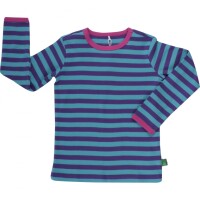 Langarmshirt lila gestreift