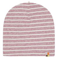 M&uuml;tze Leinen Streifen rouge - 98/104