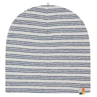 M&uuml;tze Leinen Streifen ultramarine - 122/128