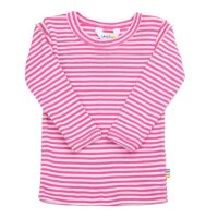 Shirt langarm Wolle/Seide Streifen