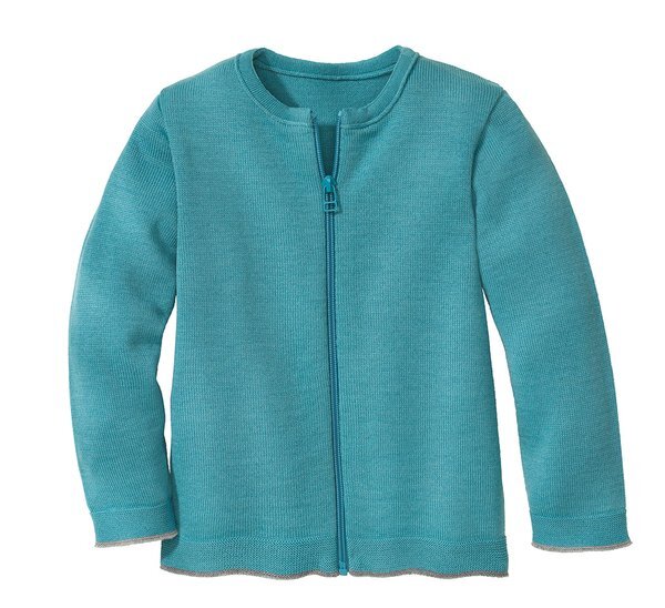 Strick-Jacke mit Zipper lagoon