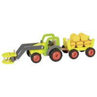 Frontlader mit Heuwagen