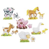 Puzzleset Bauernhoftiere 27 Teile