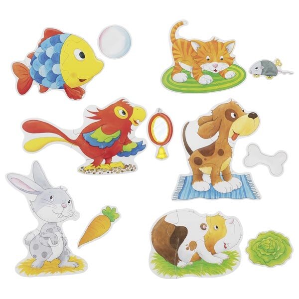 Puzzleset Haustiere 24 Teile