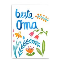 Postkarte Beste Oma