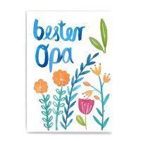 Postkarte Bester Opa