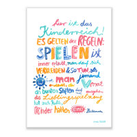 Poster Kinderzimmer DIN A4