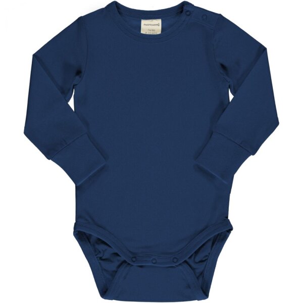 Body Langarm solid navy