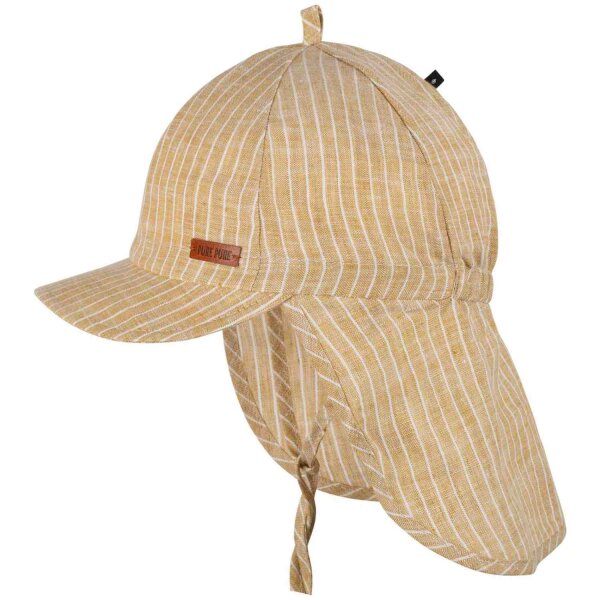 Sonnenhut m. Nackenschutz Leinen sahara - 51