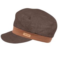 Michel-Mütze Leinen cacao - 47