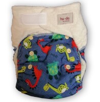 One-Size Windel 2.0 Bambus Klett Dinos jeans