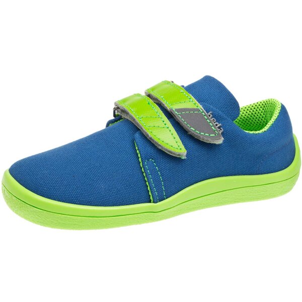 Canvas Sneaker blue lime - 28