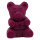 Wachsmalfigur Teddy violett