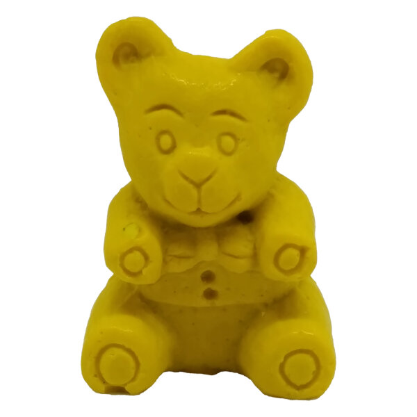Wachsmalfigur Teddy gelb