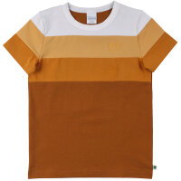 T-Shirt Blockstreifen pecan