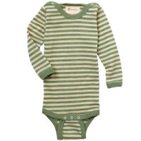 Body langarm Wolle geringelt