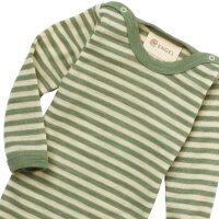 Body langarm Wolle geringelt