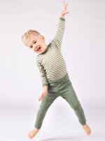 Body langarm Wolle geringelt