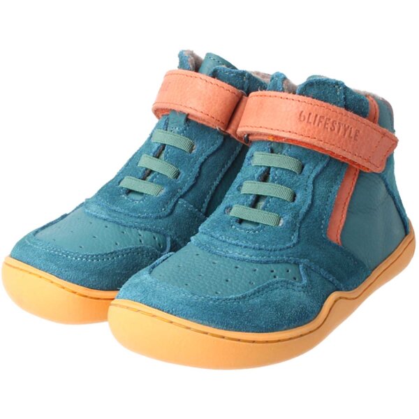 AnurafroschSTYLE High-Cut BREIT Wollvlies petrol - 25