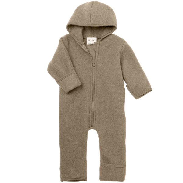 Baby Overall Wollfleece Reißverschluss walnuss...