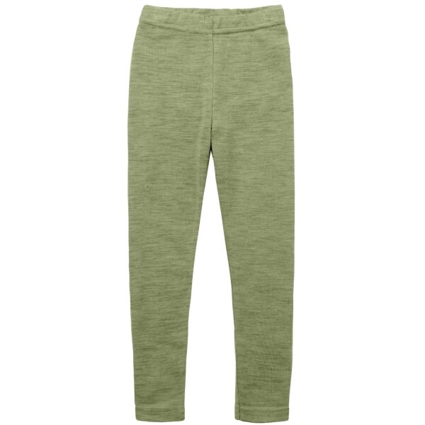 Kinder-Leggings Wolle salbeigrün - 116