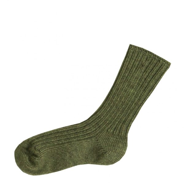 Joha Wollsocken moos melange