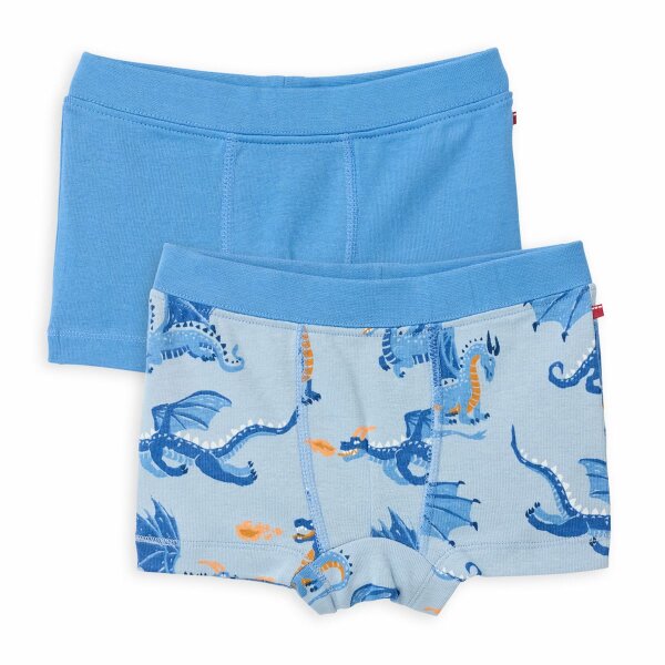2er Pack Boxershorts Drachen blau mix -122/128