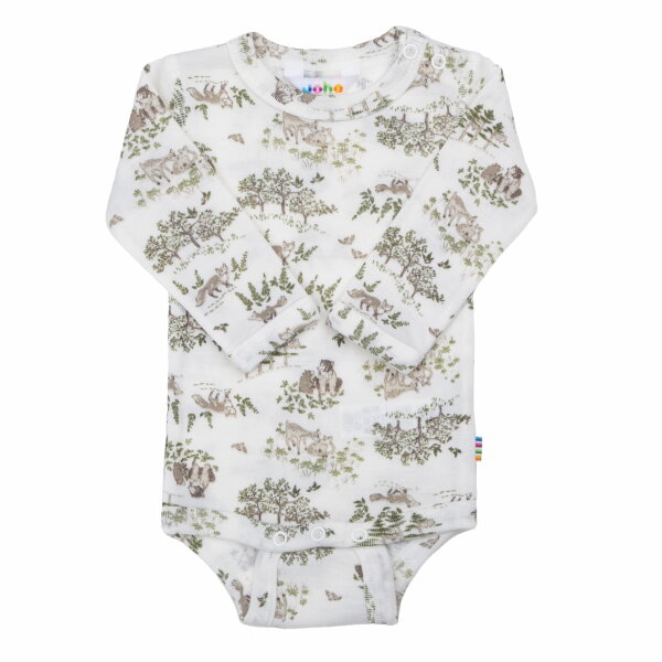 Body langarm Wolle/Seide Muster