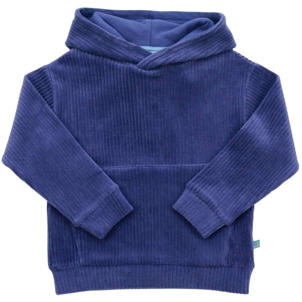 Kapuzen-Pullover Velvet Rib